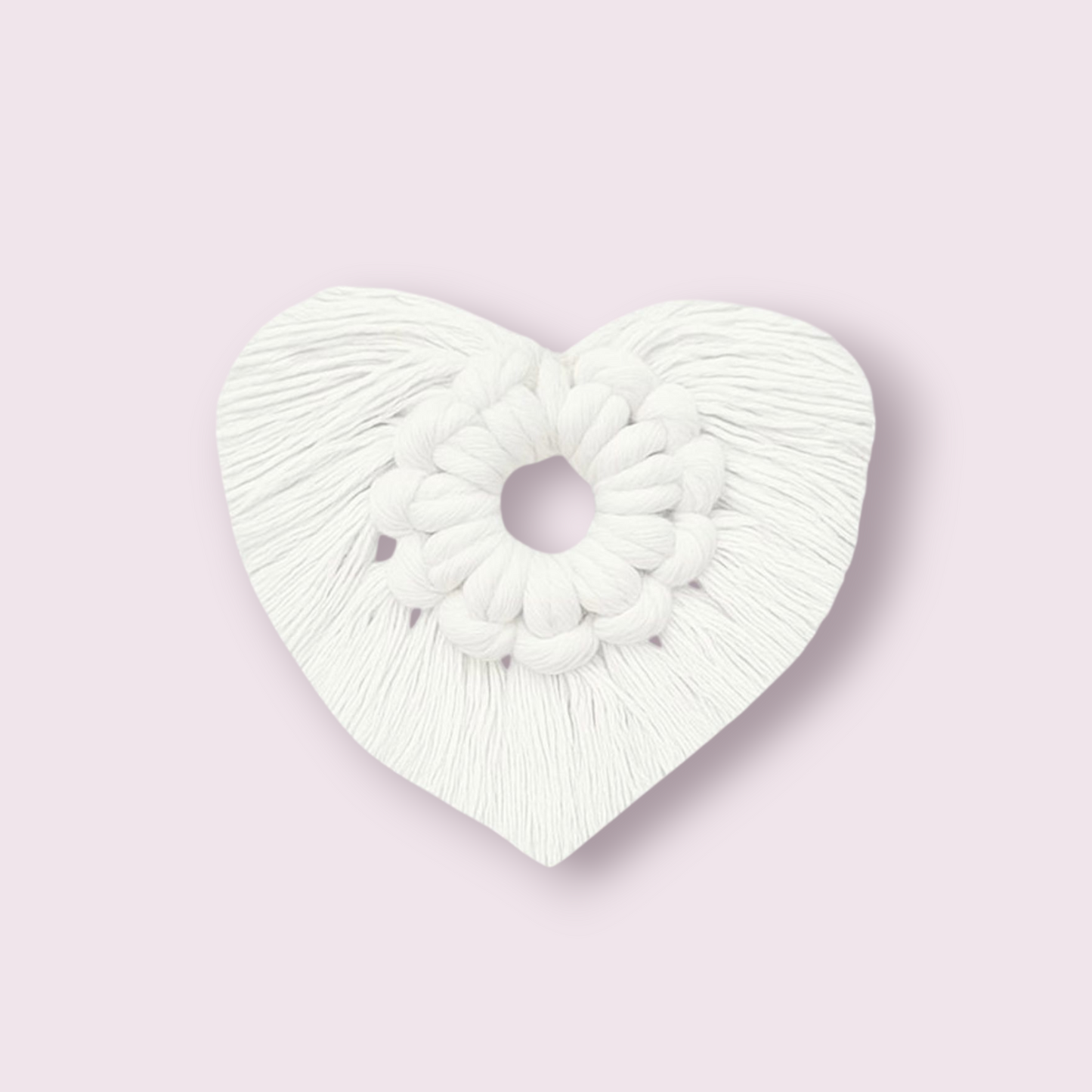 Ornament macramé Heart