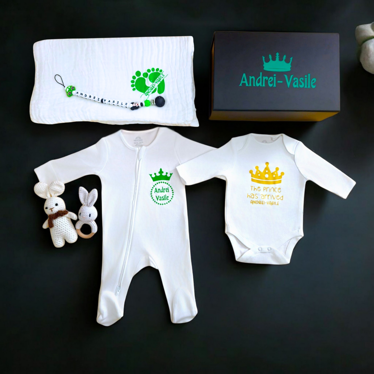 Cutie personalizată pentru nou-născut