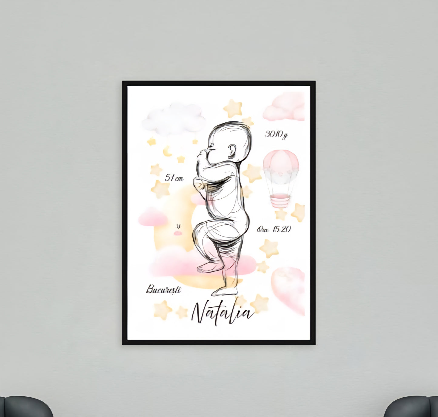 Tablou naștere bebeluș