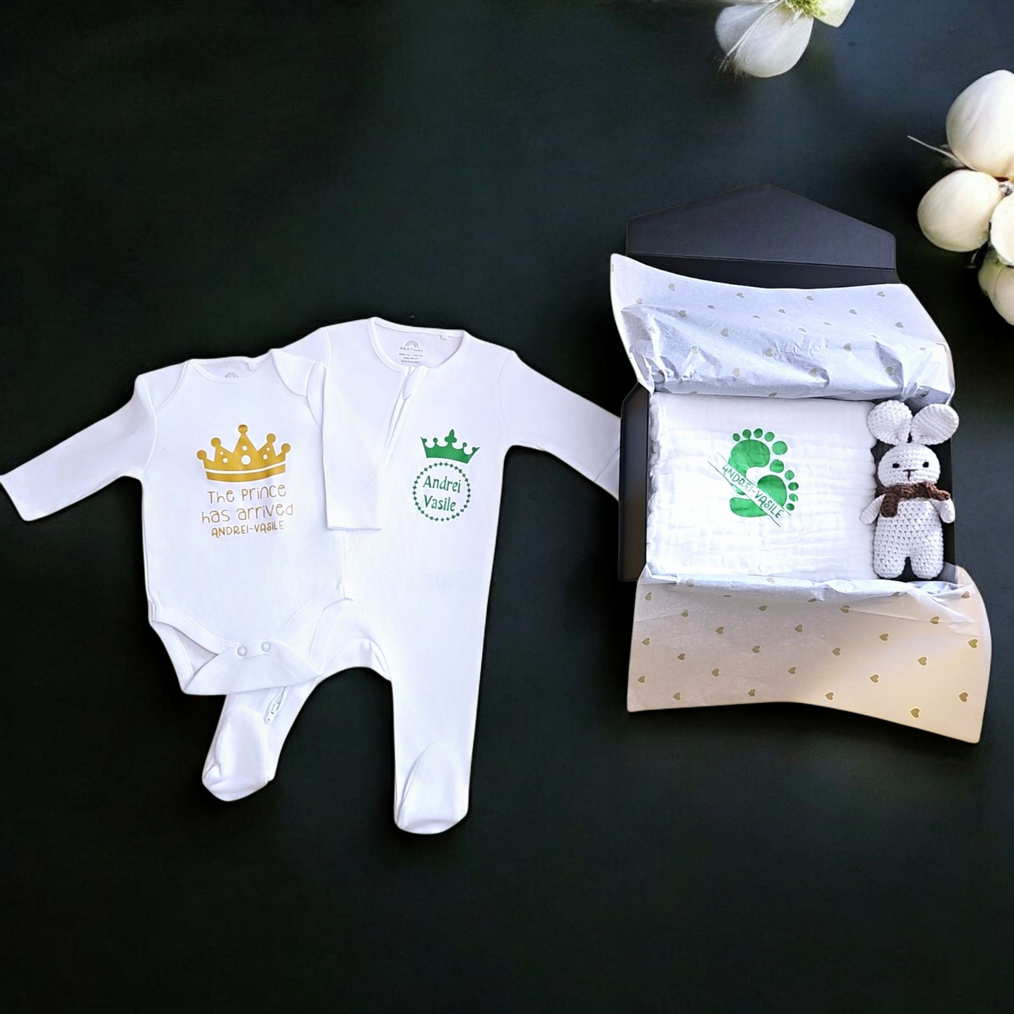 Cutie personalizată pentru nou-născut