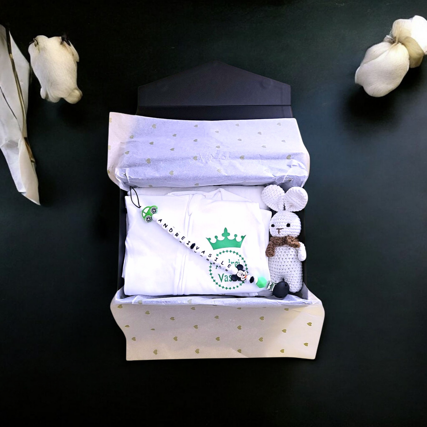 Cutie personalizată pentru nou-născut