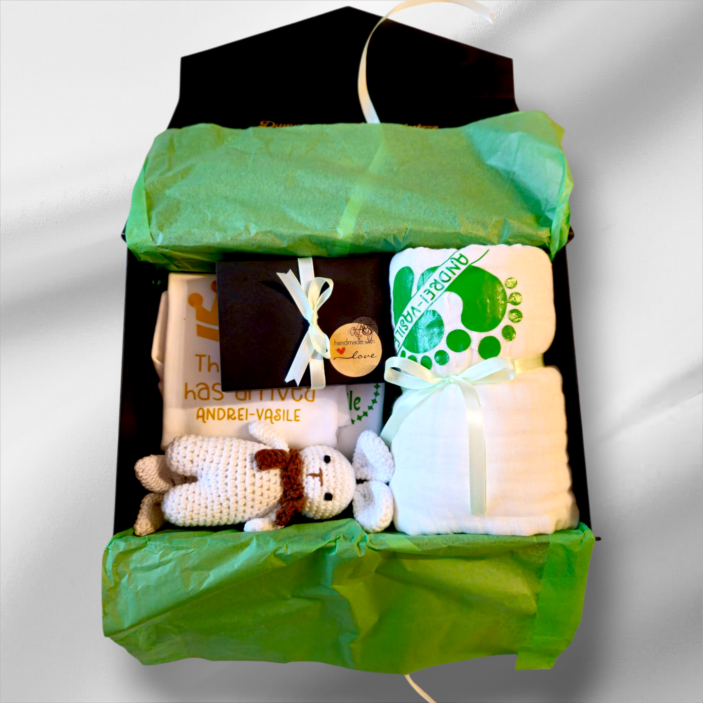 Cutie personalizată pentru nou-născut