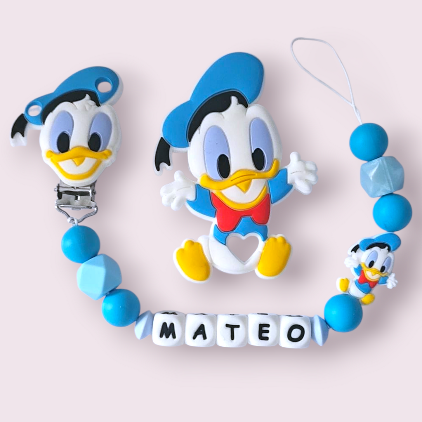 Set Lanț pentru suzetă + Jucărie pentru dentiție