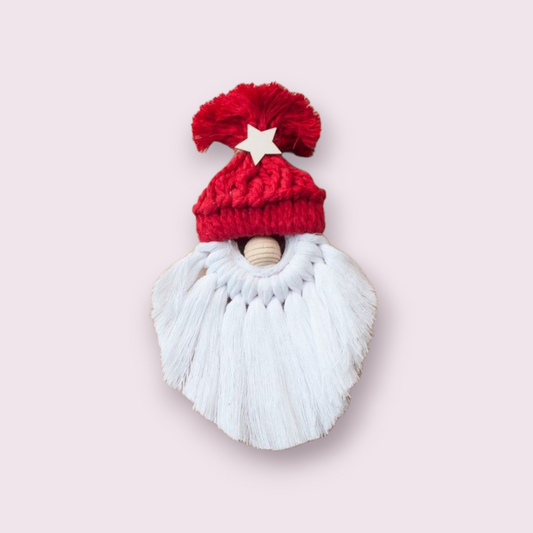 Ornament macramé Santa