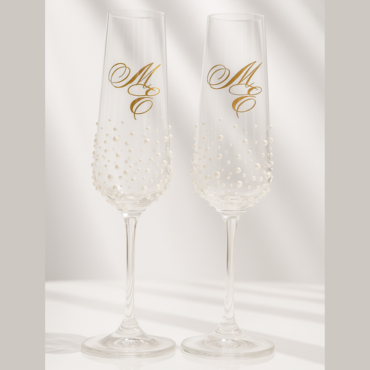 Set 2 pahare lucrate manual